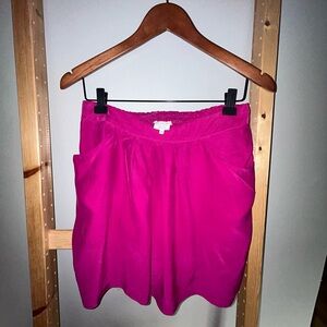 LUTZ & PATMOS Hot Pink Silk Mini Skirt Sz S